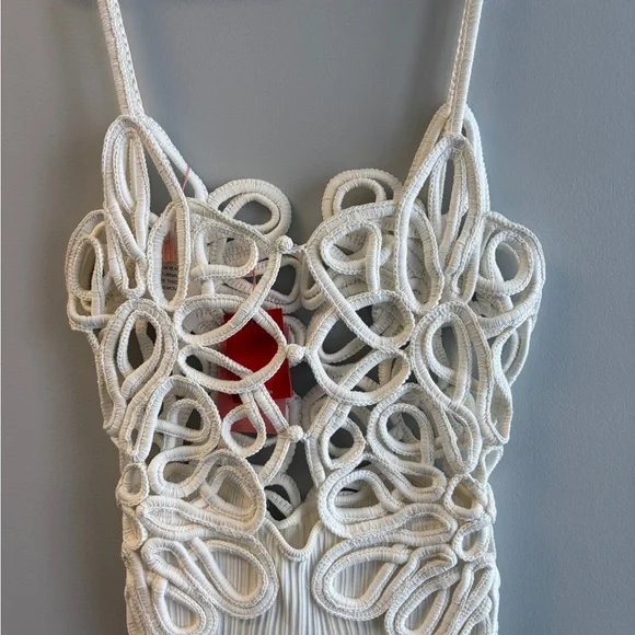 Cult Gaia White Crochet Dress - Picture 3 of 4